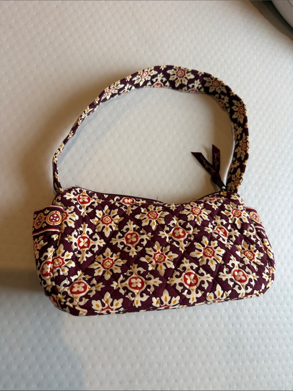 Vera Bradley Quilted Burgundy Shoulder Bag